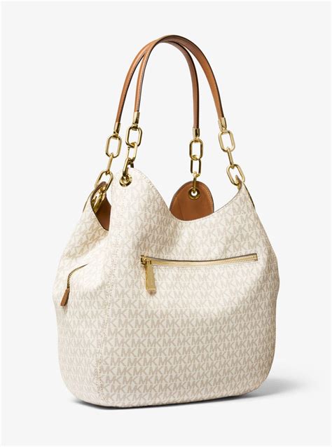 michael kors lillie chain shoulder tote|Michael Kors Lillie Large Chain Shoulder Tote .